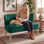 Wren Compact 2 Seater Sofa in Forest Green