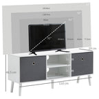 Kingsley TV Unit for Screens up to 50 Inches in White