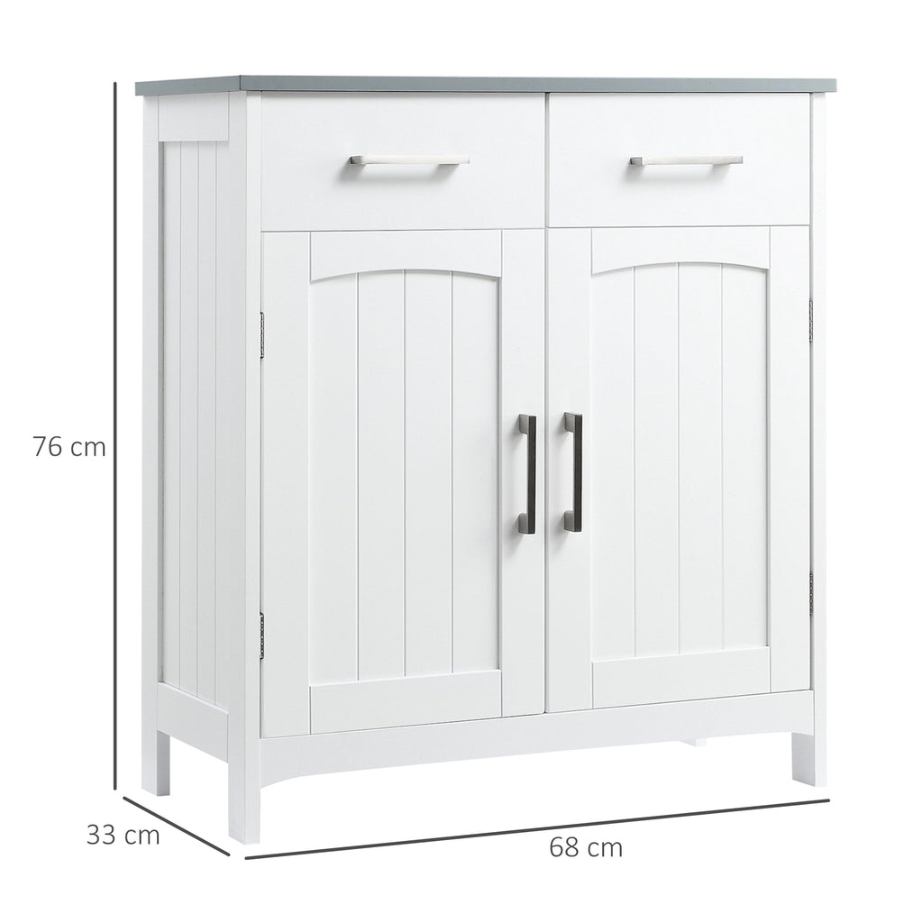 Tenby Freestanding Bathroom Cupboard in White