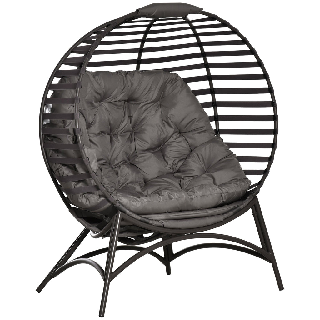 Casella Folding Egg Chair in Sand Brown