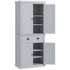 Ridley Mid-Century Kitchen Cabinet in Slate Grey