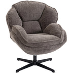 Clifton Velvet Swivel Wingback Chair in Dove Grey