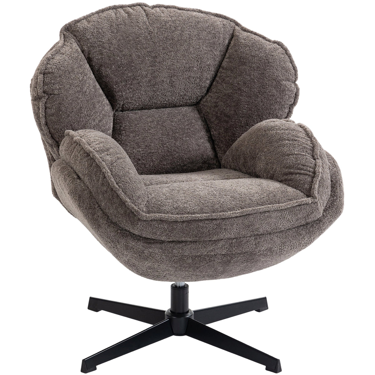 Clifton Velvet Swivel Wingback Chair in Dove Grey