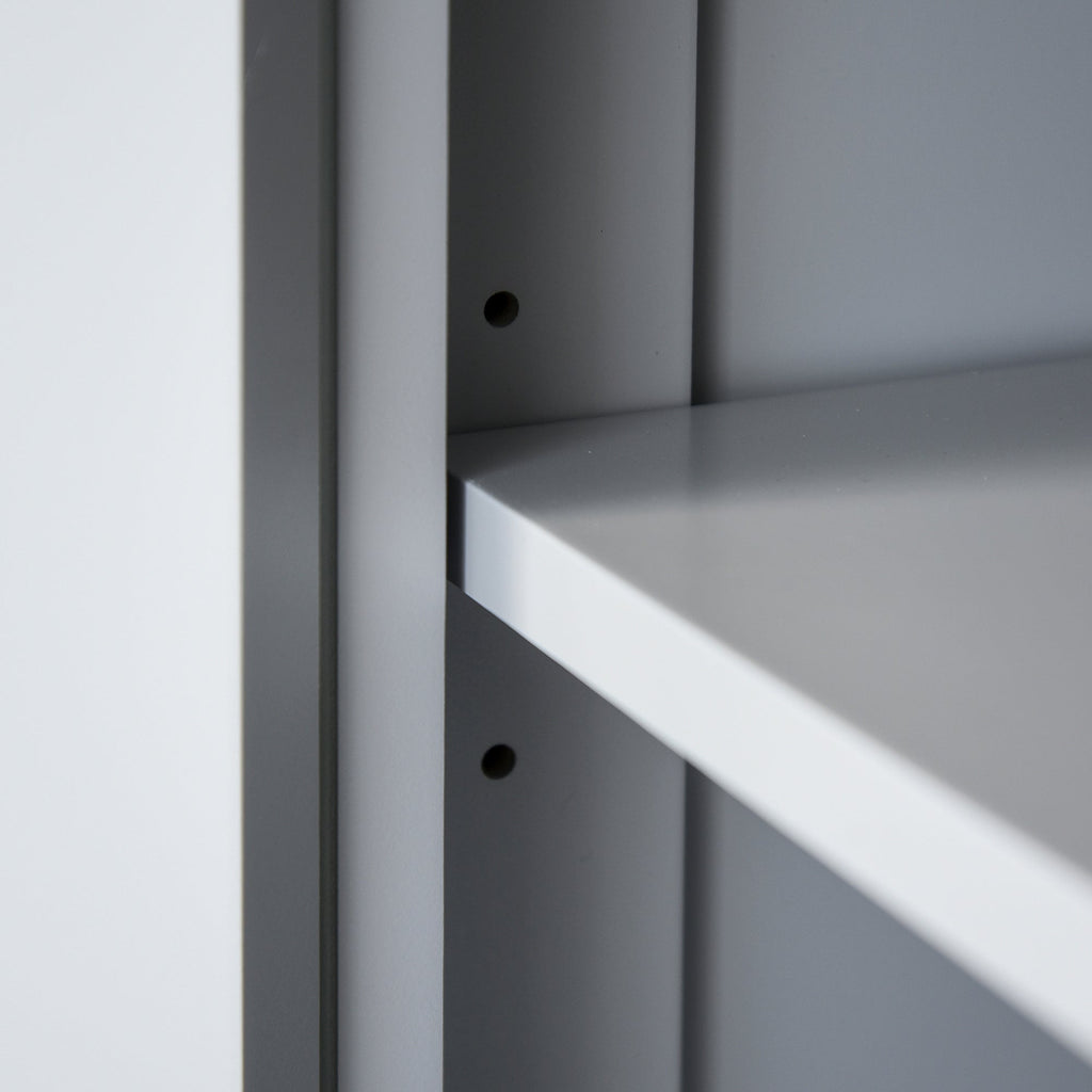 Ridley Mid-Century Kitchen Cabinet in Slate Grey